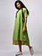 Green-Yellow Bandhani Cotton Dress