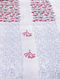White-Maroon Block-printed Cotton Reversible Single Dohar (Set of 2) (96in x 64in)