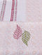 White-Pink Block-printed Cotton Reversible Double Dohar (96in x 86in)