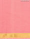 Pink Cotton Saree with Zari Border