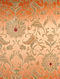 Medow Flower Orange Silk Cushion Cover (20in x 14in)