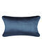 Medow Flower Blue Silk Cushion Cover (19.5in x 14in)