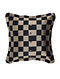 Calico Black Silk Cushion Cover (20in x 20in)