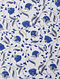 Blue-White Block-printed Cotton Bed Cover with Pillow Covers (Set of 3)