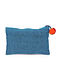 Teal Handcrafted Cotton Pouch