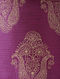 Purple-Golden Printed Dupion Silk Cushion Cover (16in x 16in)