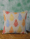 Multicolor Embroidered Cotton Cushion Cover (16in x 16in)