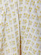Ivory-Yellow Block-printed Cotton Cambric Harem Pants