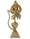 Brass Home Accent with Lord Ganesha on Sheshnag Design