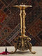 Brass Candle Stand (Dia- 5.3in, H- 12.6in)