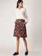 Maroon Kalamkari Cotton Skirt with Pocket