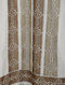 White-Brown Hand-block Printed Cotton Chanderi Curtain