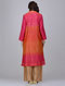 Orange-Pink Zari Butti Chanderi Jacket with Silk Twill Dress by Jaypore (Set of 2)