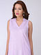 Lilac Cotton Slub Dress by Jaypore
