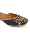Blue Gold Handcrafted Leather Juttis
