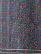 Blue-Pink Block-printed Pintuck Cotton Kurta with Gota trim by Jaypore