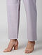 Purple Tie-up Waist Cotton Pants