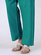 Teal Tie-up Waist Cotton Pants by Jaypore