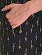 Black Elasticated Waist Ikat Handloom Cotton Pencil Pants