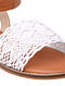 Ivory-Tan Hand-Crafted Lace Sandals