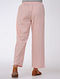 Pink Elasticated Waist Cotton Pants