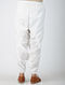 White Elasticated-waist Cotton Dhoti Pants