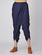Blue Elasticated-waist Cotton Dhoti Pants by Jaypore