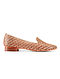 Tan Gold Handcrafted Woven Leather Shoes