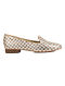 Gold Silver Handcrafted Woven Leather Shoes