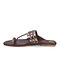 Rose Gold Handcrafted Leather Kolhapuri Flats