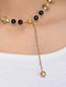Black Gold Tone Onyx Necklace