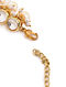 Gold Tone Kundan Anklet with Pearls