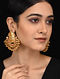 Gold Tone Handcrafted Earrings