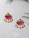 Pink Gold-plated Silver Earrings