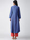Blue Handloom Cotton Kurta with Pleats by Jaypore