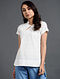 White Solid Cotton Top