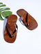Tan Hand-crafted Leather Flats for Men