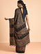Indigo-Madder Ajrakh-printed Modal Saree with Tassels