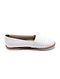 White Handwoven Genuine Leather Loafers