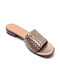 Metallic Handwoven Handwoven genuine Leather Block Heels