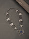 Blue Glass Vintage Silver Necklace