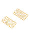 Gold Tone Handcrafted Earrings with Pearls
